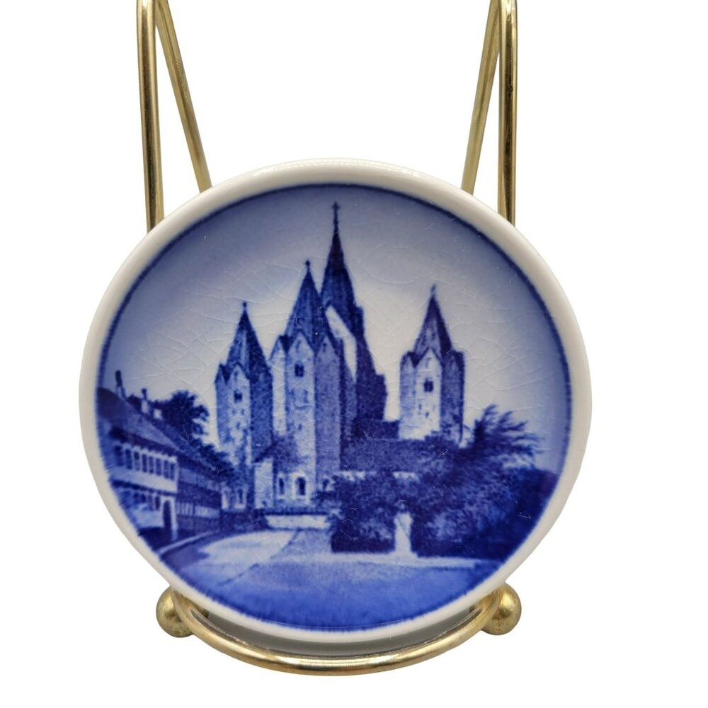 Royal Copenhagen Mini Plate Plaquette Church of Our Lady Kalundborg Kirke Denmar
